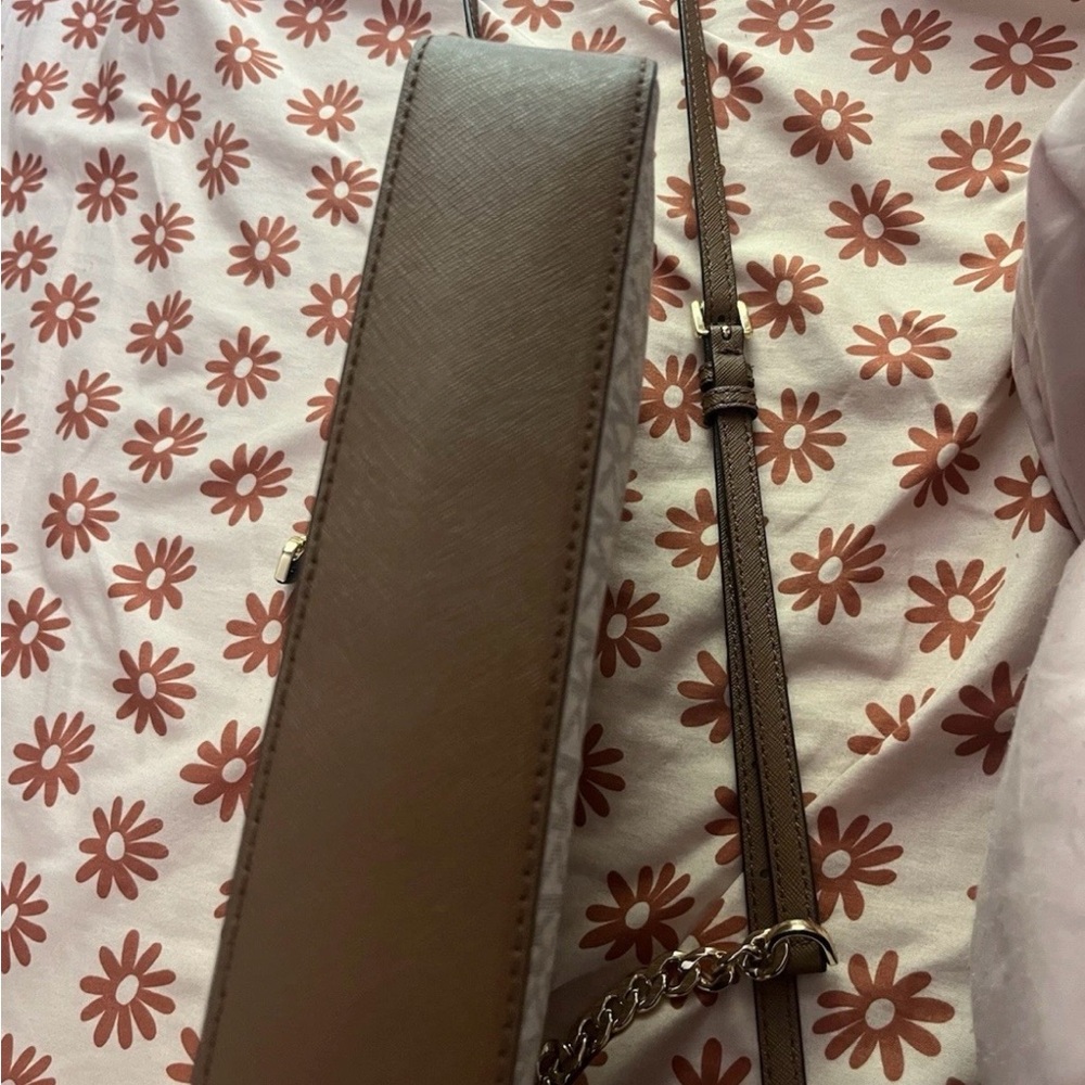 Michael Kors Gray and Brown Crossbody Bag - Picture 10 of 10